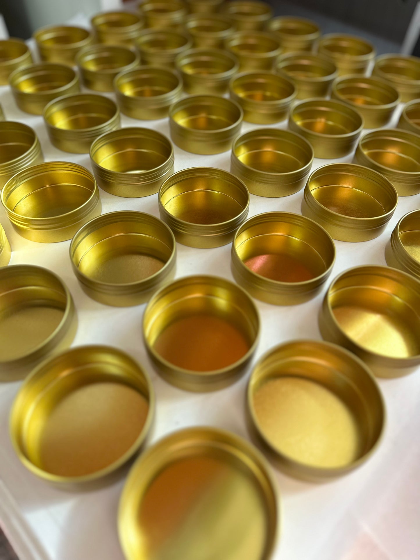 Custom Party Favor 4 oz Gold Tin